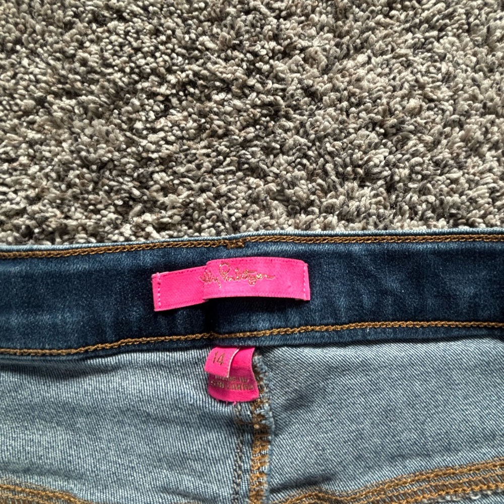 Lily Pulitzer denim jeans size 14 - Picture 3 of 5